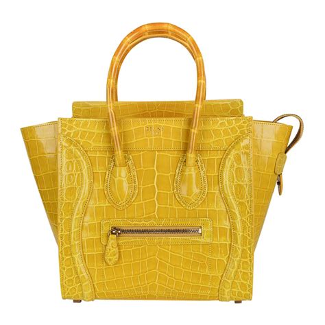 celine crocodile luggage tote|mini luggage tote.